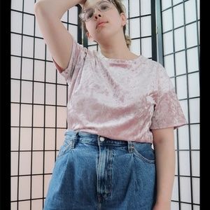 Forever 21 Crushed Velvet Top